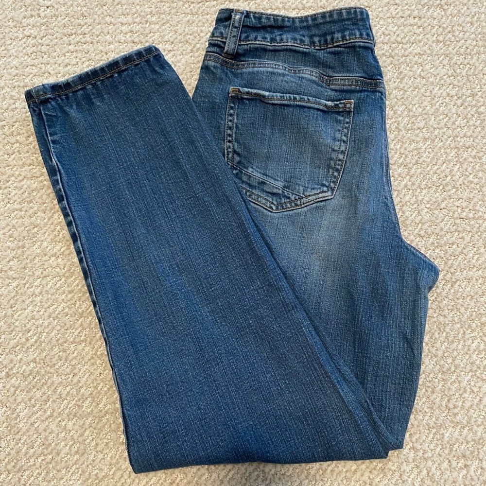 Maurices Women's Boot Cut Jeans in Dark Blue Wash